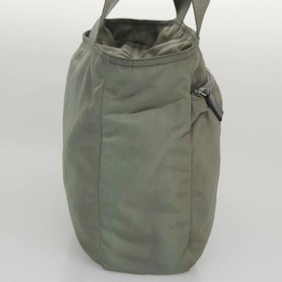 PRADA Tote Bag Nylon Gray Auth 104594 - Picture 4 of 16